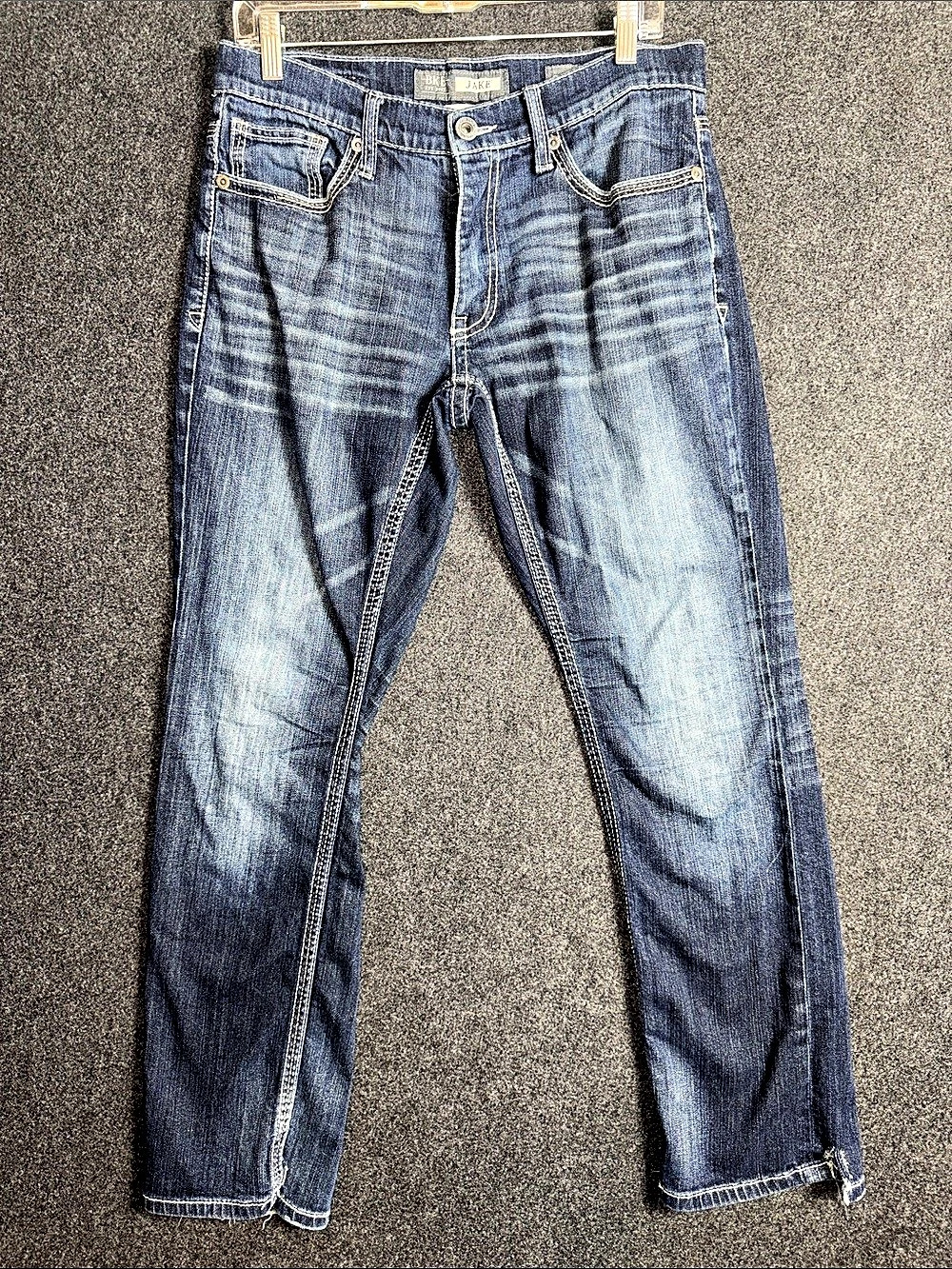 BKE Jake Waist 30R in Blue